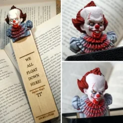 Halloween Horror Bookmarks - Horror Movie Main Character Bookmark, Scarry Halloween Bookmarks, Half-Length Figure Sculpture Bookmarks, Horror Bookmarks for Adults, Horror Bookmark Set