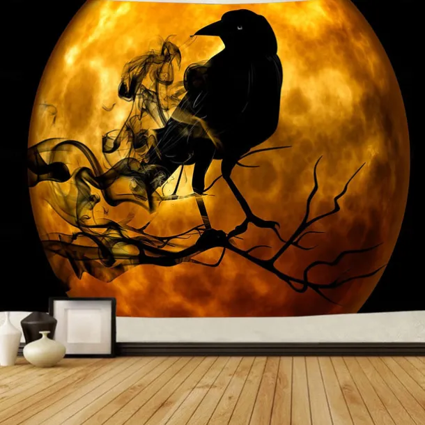 Halloween Horror Hanging Tapestry Wall Art Large Tapestry Mural Decor Photograph Backdrop Blanket Curtain Home Bedroom Living Room Halloween Decorations