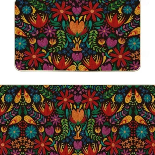 Halloween Kitchen Mats, 2PCS Kitchen Rugs, Cushioned Anti Fatigue Kitchen Mats for Floor, Non-Slip Standing Desk Mat, Waterproof Kitchen Rug Set for Kitchen, Floor, Office