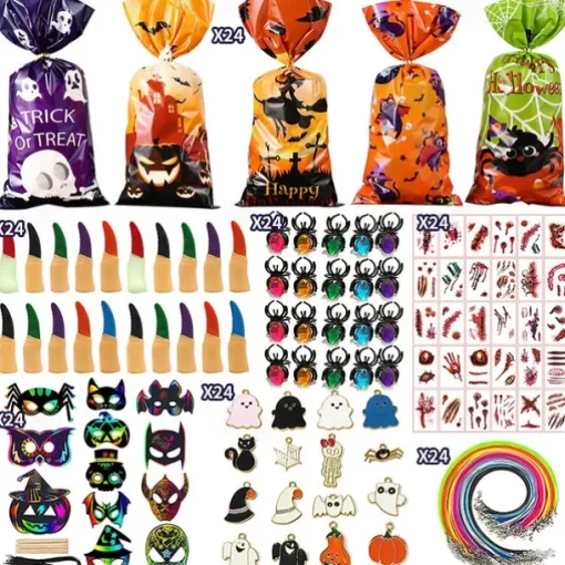 Halloween Mochi Squishy Toys with Gift Box Mini Kawaii Mochi Squeeze Toy Stress Reliever Anxiety Packs for Kids Party Favors Halloween Miniatures Halloween Treat Bags Gifts