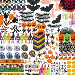 Halloween Mochi Squishy Toys with Gift Box Mini Kawaii Mochi Squeeze Toy Stress Reliever Anxiety Packs for Kids Party Favors Halloween Miniatures Halloween Treat Bags Gifts