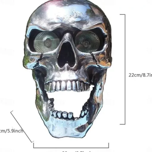 Halloween Motorcycle Headlight Decorations Motorcycle Skeleton Headlight Pendant Durable Retro Motorcycle Headlight for Motorcycle Decorations