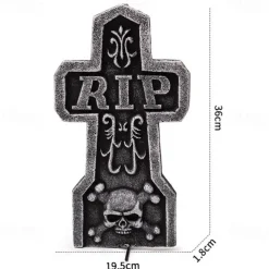 Halloween New Props Foam Tombstone Escape Room Murder Mystery Haunted House Outdoor Scenery Decoration Ornaments