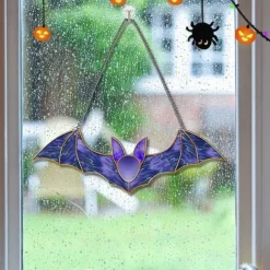 Halloween Pumpkin Crow Castle Acrylic Hanger Window Home Decoration Hanger