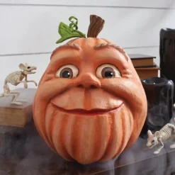 Halloween Pumpkin Decor Fall Decor Expressive Pumpkin Figures Family Outdoor Freak Set of Six Combinations Venue Layout Props for Indoor/Outdoor Party