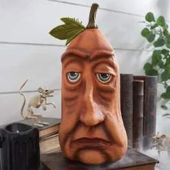 Halloween Pumpkin Decor Fall Decor Expressive Pumpkin Figures Family Outdoor Freak Set of Six Combinations Venue Layout Props for Indoor/Outdoor Party