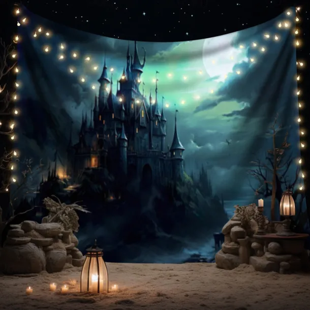 Halloween Pumpkin Hanging Tapestry Wall Art Large Tapestry Mural Decor Photograph Backdrop Blanket Curtain Home Bedroom Living Room Decoration Halloween Decorations