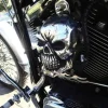 Halloween Resin Crafts Punk Wind Skull Retro Locomotive Ornaments Punk Decor Halloween Skeleton Decoration