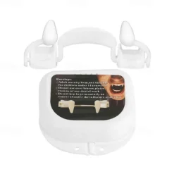 Halloween Retractable Vampire Teeth Dentures Zombie Teeth Silicone Dentures Halloween Decoration Horror Vampire Party Props Decoration