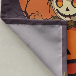 Halloween Shower Curtain with Hooks Polyester Washable Waterproof Pattern Bathroom Bathtub Decor