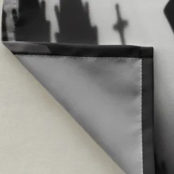 Halloween Shower Curtain with Hooks Polyester Washable Waterproof Pattern Bathroom Bathtub Decor