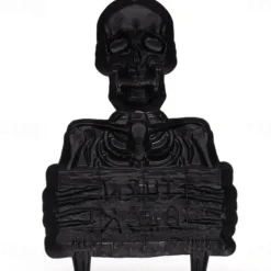 Halloween Skull Garden Stake Plastic Outdoor Decorative Item Lawn Party Decoration Horror Atmosphere Prop
