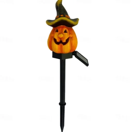 Halloween Solar Pumpkin Lantern Skull Head Decorative Lantern Courtyard Lawn Floor Insertion Lantern Festival Party Atmosphere Lantern