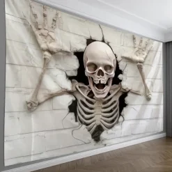 Halloween Tapestry Banners Wall Hangings Skeleton Mystic Party Living Room Shooting Backgrounds Decorations Wall Door Background