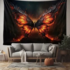 Halloween Tapestry Banners Wall Hangings Bat 3D Fantasy Party Dorm Shooting Backgrounds Decorations Wall Door Background