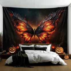 Halloween Tapestry Banners Wall Hangings Bat 3D Fantasy Party Dorm Shooting Backgrounds Decorations Wall Door Background