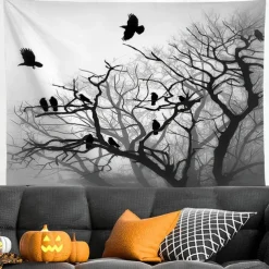 Halloween Tapestry, Bloody Hand Tapestry Wall Hanging ,Art Decor Blanket Curtain Picnic Tablecloth Hanging Bedroom Living Room Dorm Decoration Halloween Decorations