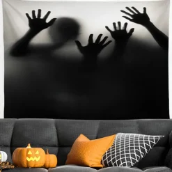 Halloween Tapestry, Bloody Hand Tapestry Wall Hanging ,Art Decor Blanket Curtain Picnic Tablecloth Hanging Bedroom Living Room Dorm Decoration Halloween Decorations