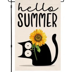 Halloween Thanksgiving Garden Flag - Double-Sided Seasonal Yard Banner for Fall Decorations - Durable and Weather-Resistant Polyester Flag for Outdoor Lawn, Porch, or Garden Decor