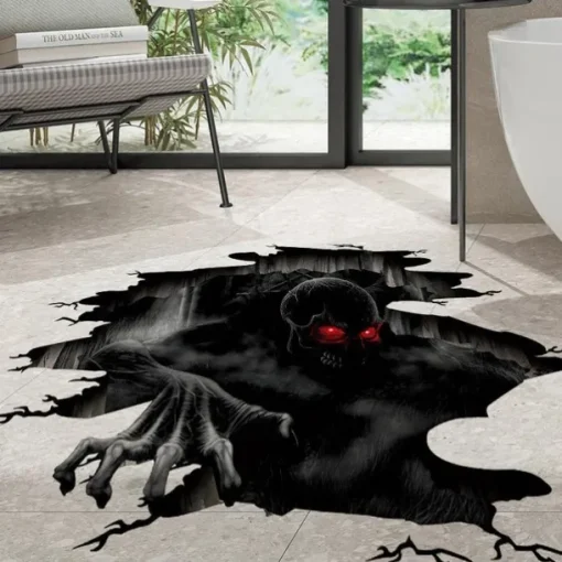 Halloween Theme Series Abyss Stickers Halloween Spoof Funny Wall Stickers Halloween Skeleton Decoration