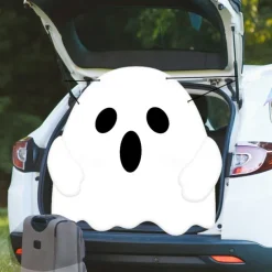 Halloween Trunk Treat Car Banner Car Decoration,Ghost Halloween Decorations Halloween Fabric Car Decoration Halloween Car Trunk Decoration Ghost Pumpkin Wall Covering