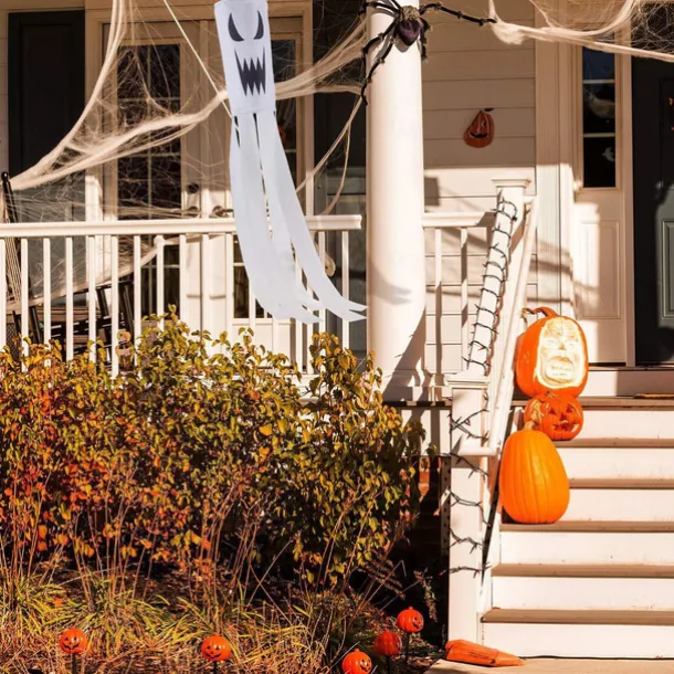 Halloween Windsock Flag 39 Inch Spooky Cartoon Flag Wind Socks Pumpkin Bat Ghost Monster Outdoor Hanging Decoration for Home Yard Patio Lawn Garden Tree Party Decoration
