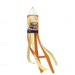 Halloween Windsocks Scary Halloween Hanging Windsock Flag Halloween Decorations for Outdoor Indoor Garden Home Yard Party Supplies