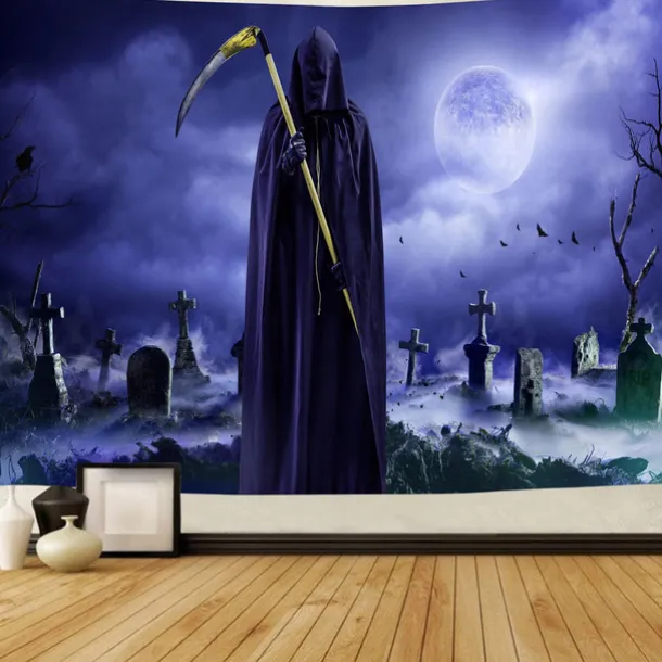 Halloween Zombie Hanging Tapestry Wall Art Large Tapestry Mural Decor Photograph Backdrop Blanket Curtain Home Bedroom Living Room Decoration Halloween Decorations