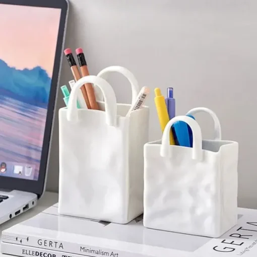 Handbag Vase Tabletop Decoration Creative Flower Arrangement Simple Modern Vase 1PC