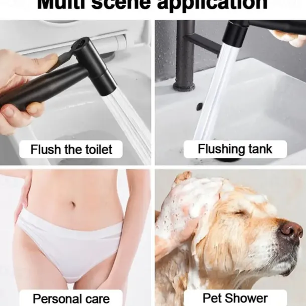 Handheld Bidet Sprayer Setsfor Toilet,Handheld Diaper Sprayer,Toilet Cleaning Sprayer,Bathroom Jet Sprayer Kit Spray Attachment With Hose,Stainless Steel Easy Install for Cleaning Female