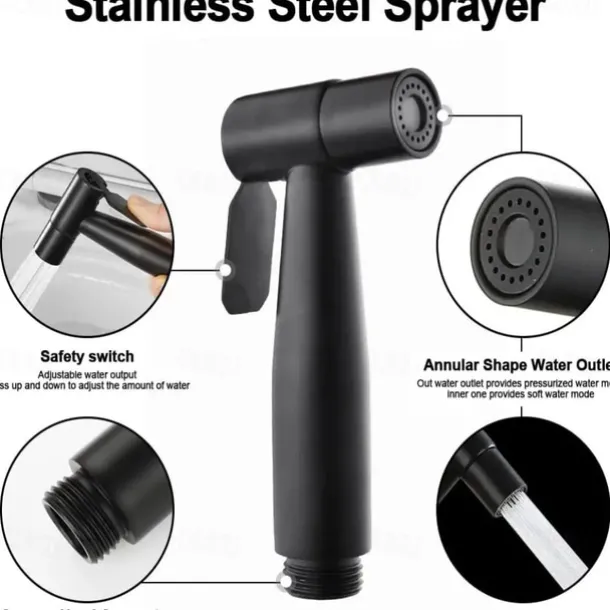 Handheld Bidet Sprayer Setsfor Toilet,Handheld Diaper Sprayer,Toilet Cleaning Sprayer,Bathroom Jet Sprayer Kit Spray Attachment With Hose,Stainless Steel Easy Install for Cleaning Female