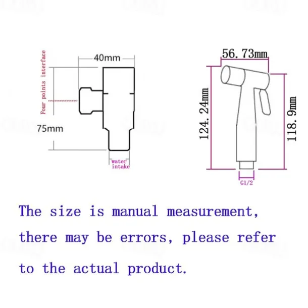 Handheld Bidet Sprayer Setsfor Toilet,Handheld Diaper Sprayer,Toilet Cleaning Sprayer,Bathroom Jet Sprayer Kit Spray Attachment With Hose,Stainless Steel Easy Install for Cleaning Female