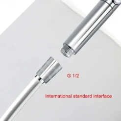 Handheld Shower Head Hose, Universal Flexible Anti Winding Explosion-proof Water Tube Bathroom Faucet Hose Extension Pipe