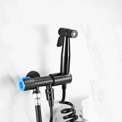 Handheld Toilet Bidet Sprayer Kit Wall-mount 304 Stainless Steel Toilet Bidet Showerhead with Hose Bathroom Cleaning Set