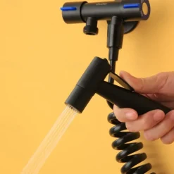 Handheld Toilet Bidet Sprayer Kit Wall-mount 304 Stainless Steel Toilet Bidet Showerhead with Hose Bathroom Cleaning Set