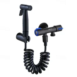 Handheld Toilet Bidet Sprayer Kit Wall-mount 304 Stainless Steel Toilet Bidet Showerhead with Hose Bathroom Cleaning Set