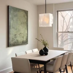 Handmade Abstract Green Paintings On Canvas handmade Rich Textured Acrylic Painting Modern Wall Art Hand Painted Artwork for Living Room Wall Decor