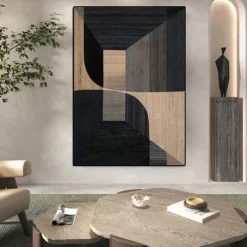 Handmade Black Wall Art Black oil painting hand painted wall art Wabi-Sabi oil painting Wall Art Black Abstract art Black wall decor Black Textured painting Wall Art ready to hang or canvas