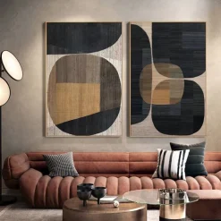 Handmade Black Wall Art Black oil painting hand painted wall art Wabi-Sabi oil painting Wall Art Black Abstract art Black wall decor Black Textured painting Wall Art ready to hang or canvas