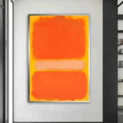 Handmade Copy Mark Rothko Canvas Pictures Modern Paintings Living Room Wall Decor Bedroom Paintings Kitchen Canvas Art Stretched Frame Ready to Hang