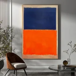 Handmade Copy Mark Rothko Canvas Pictures Modern Paintings Living Room Wall Decor Bedroom Paintings Kitchen Canvas Art Stretched Frame Ready to Hang