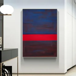 Handmade Copy Mark Rothko Canvas Pictures Modern Paintings Living Room Wall Decor Bedroom Paintings Kitchen Canvas Art Stretched Frame Ready to Hang