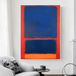 Handmade Copy Mark Rothko Canvas Pictures Modern Paintings Living Room Wall Decor Bedroom Paintings Kitchen Canvas Art Stretched Frame Ready to Hang