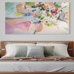 Handmade Hand Painted Canvas Painting Wall Art Modern Texture Abstract Oil Painting Landscape Home Decoration Decor Rolled Canvas No Frame Unstretched