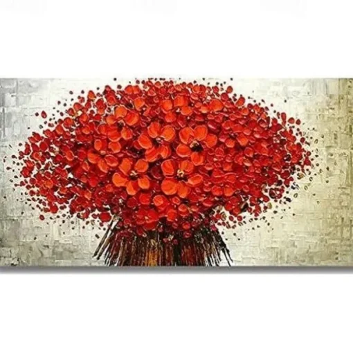 Handmade Hand Painted Oil Painting Wall Art Red Tree Canvas Paintings Home Decoration Decor Rolled Canvas No Frame Unstretched