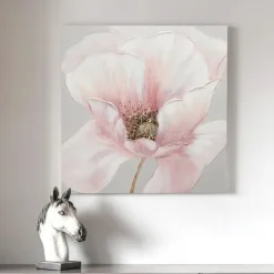 Handmade Hand Painted Oil Painting Wall Art Pink flower Rosebush Home Decoration Decor Rolled Canvas No Frame Unstretched