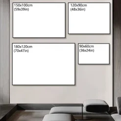 Handmade Oil Painting Canvas Wall Art Decoration Body Art Abstract Retro for Home Decor Rolled Frameless Unstretched Painting