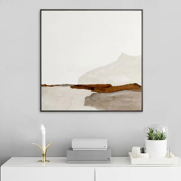 Handmade Oil Painting Canvas Wall Art Decoration Modern Abstract Green Idyllic landscape for Home Decor Rolled Frameless Unstretched Painting