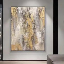 Handmade Oil Painting Canvas Wall Art Decoration Abstract Modern for Home Decor Rolled Frameless Unstretched Painting