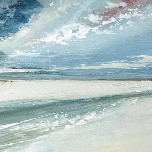 Handmade Oil Painting Canvas Wall Art Decoration Abstract Seascape Painting Beach Ocean for Home Decor Rolled Frameless Unstretched Painting